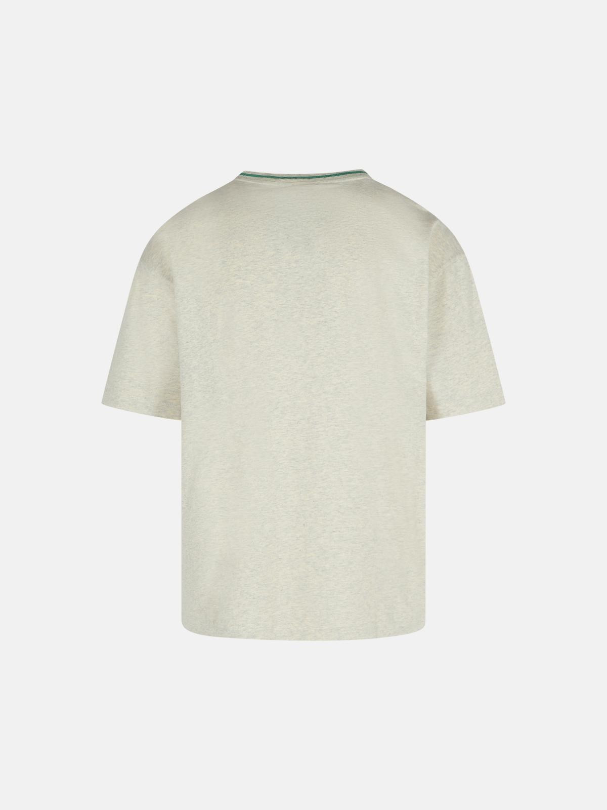 WHITE COTTON T-SHIRT - 3
