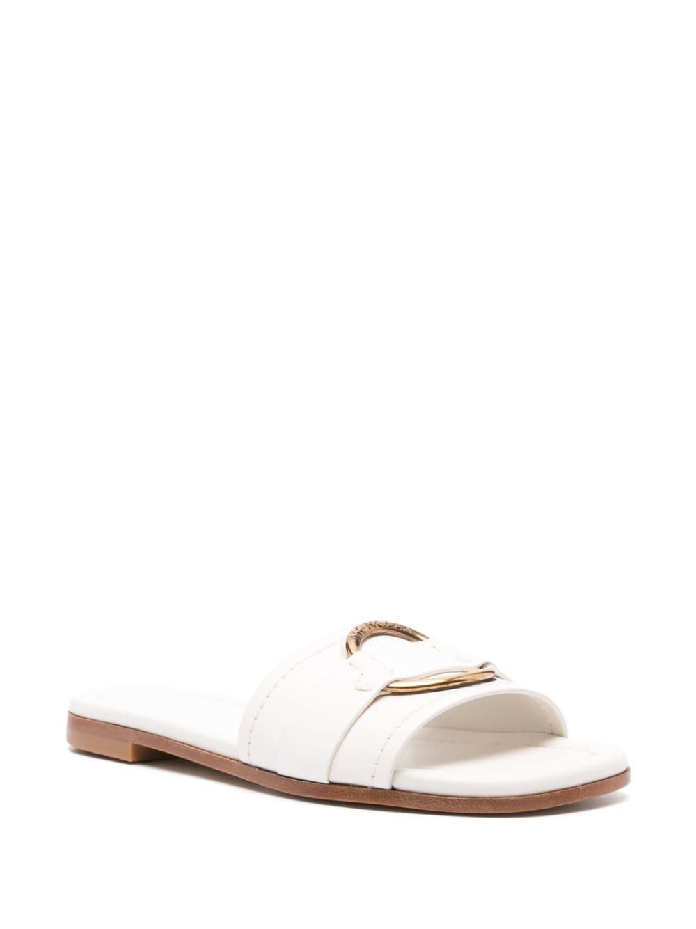 Bell leather slides - 2