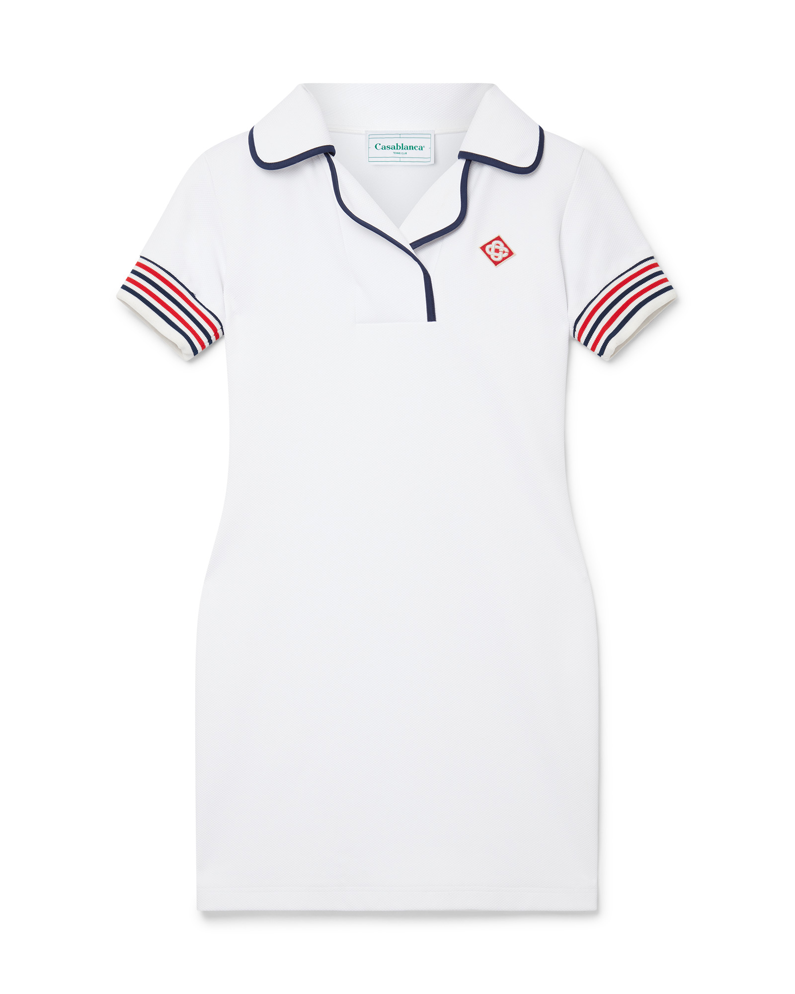 Bound Collar Polo Dress - 1