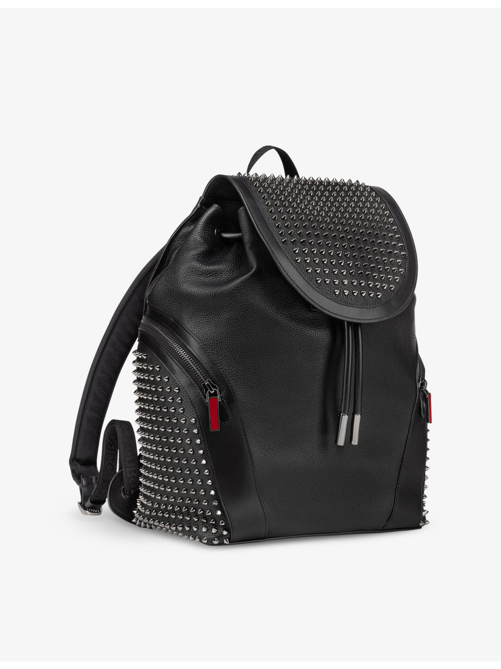 Funky spike-embellishment leather backpack - 2