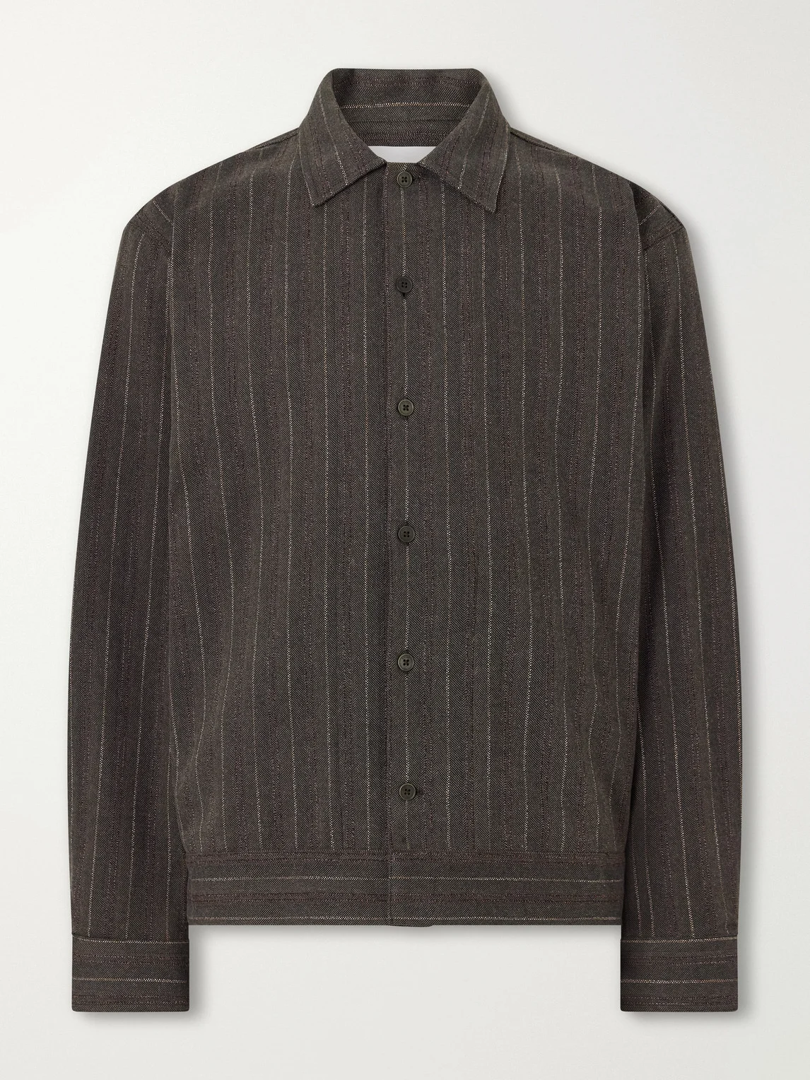Reed 50091 Striped Cotton-Blend Overshirt - 1