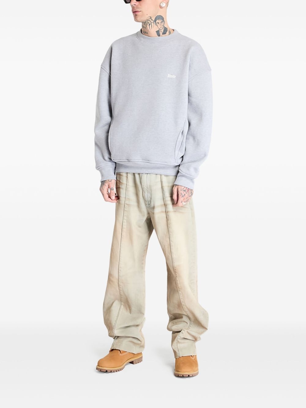 logo-embroidered sweatshirt - 2