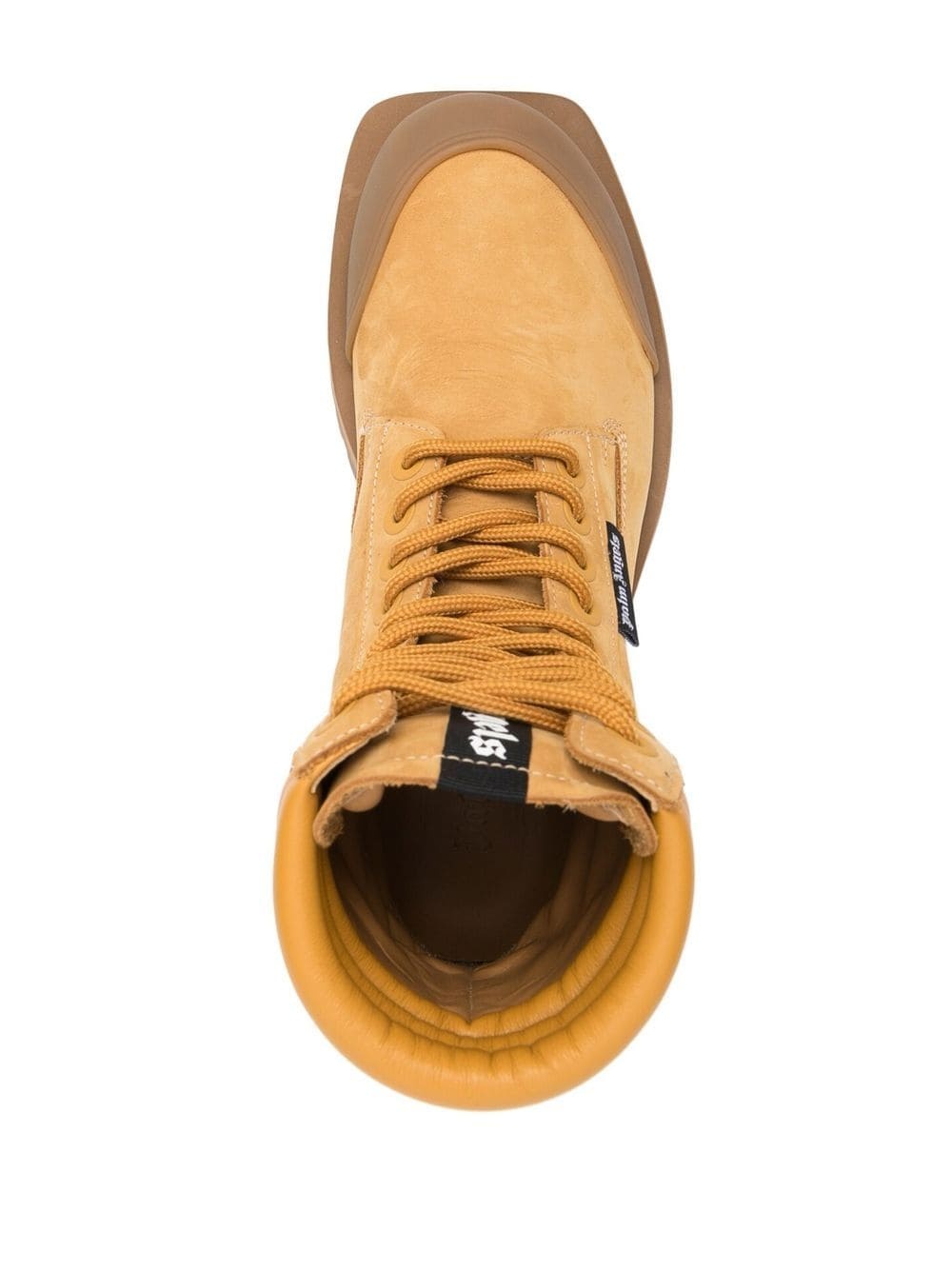 square-toe combat boots - 4