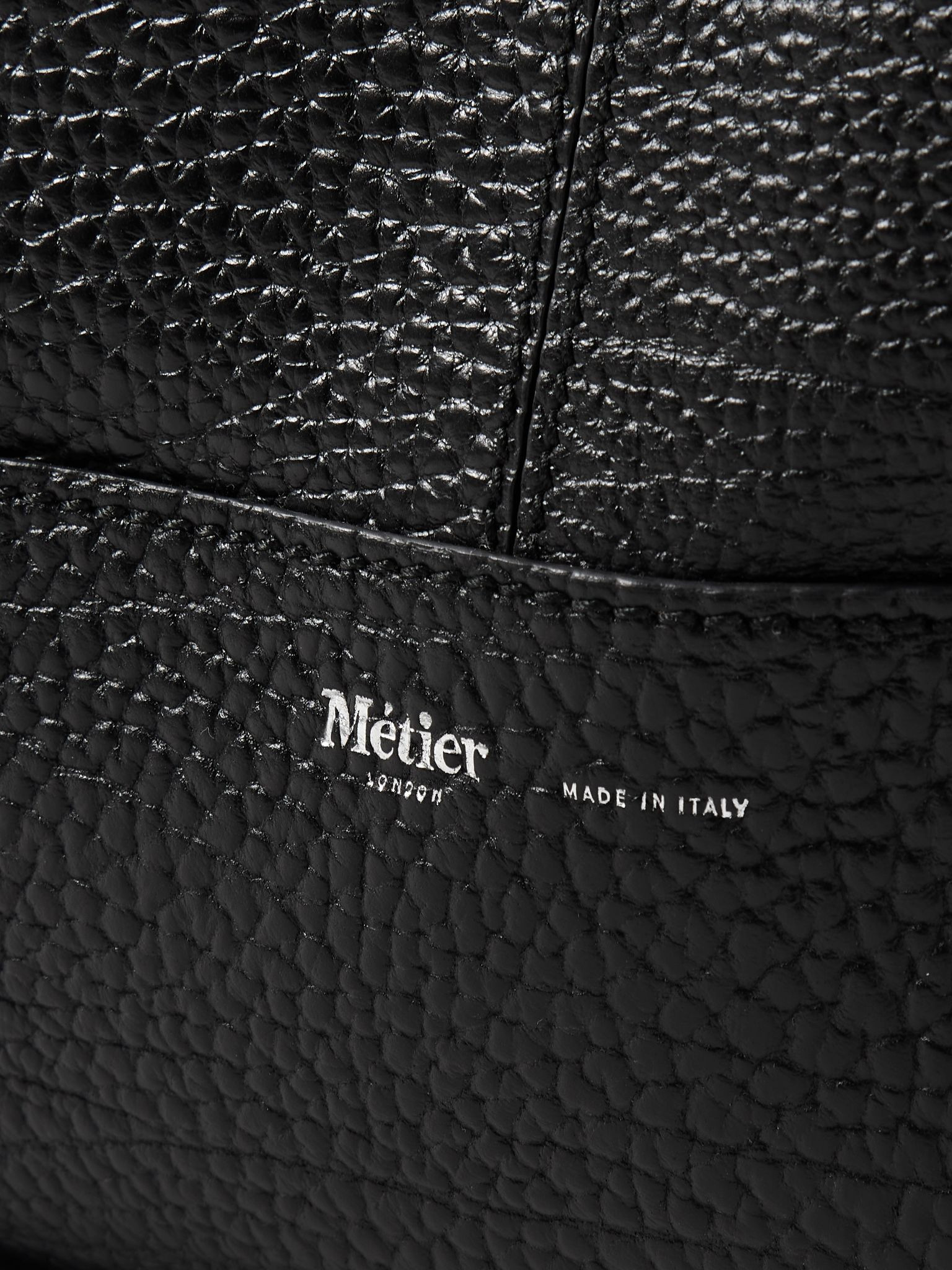 Glide Full-Grain Leather Backpack Black - 4