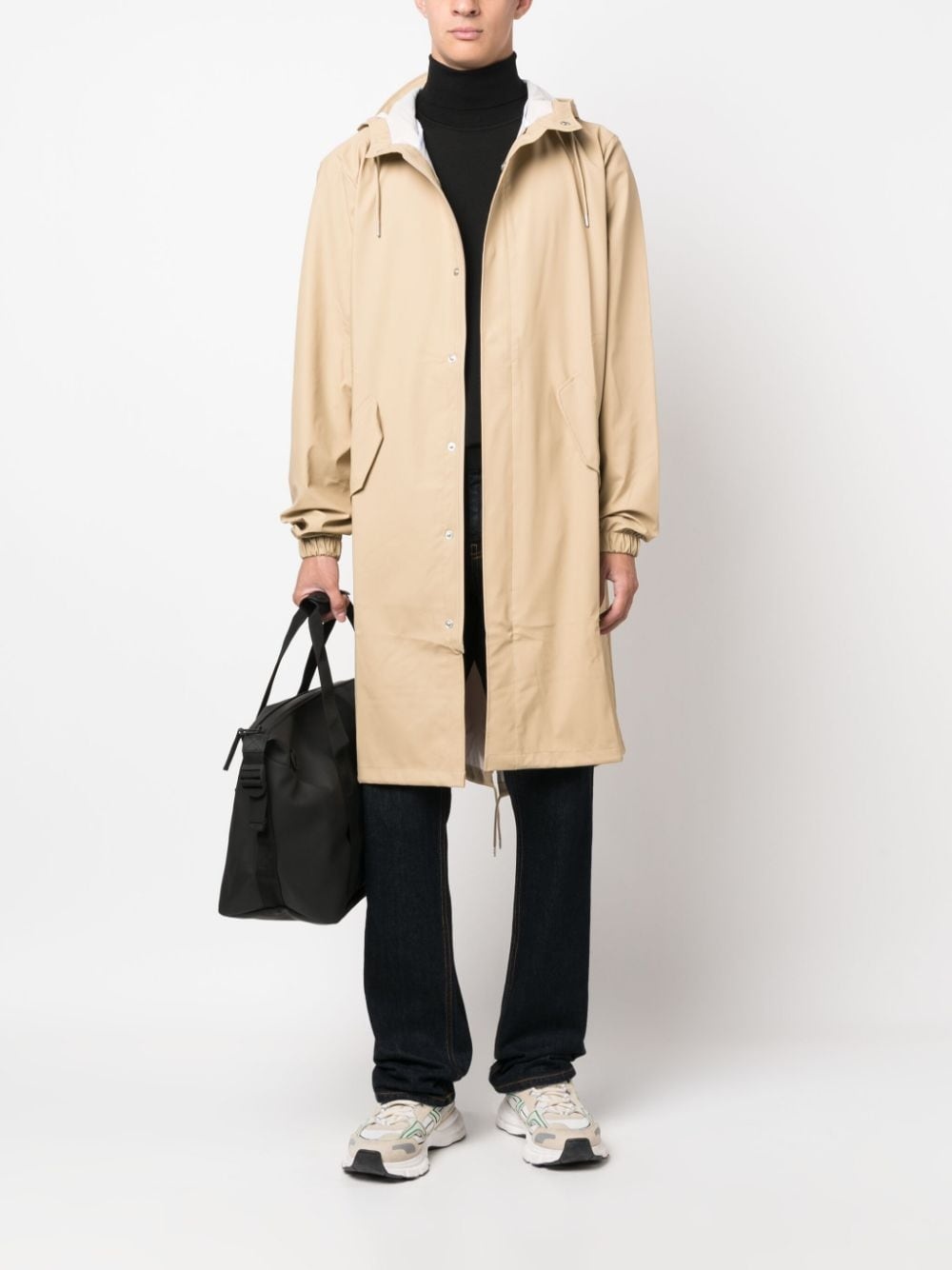 Fishtail drawstring-hood coated parka - 2