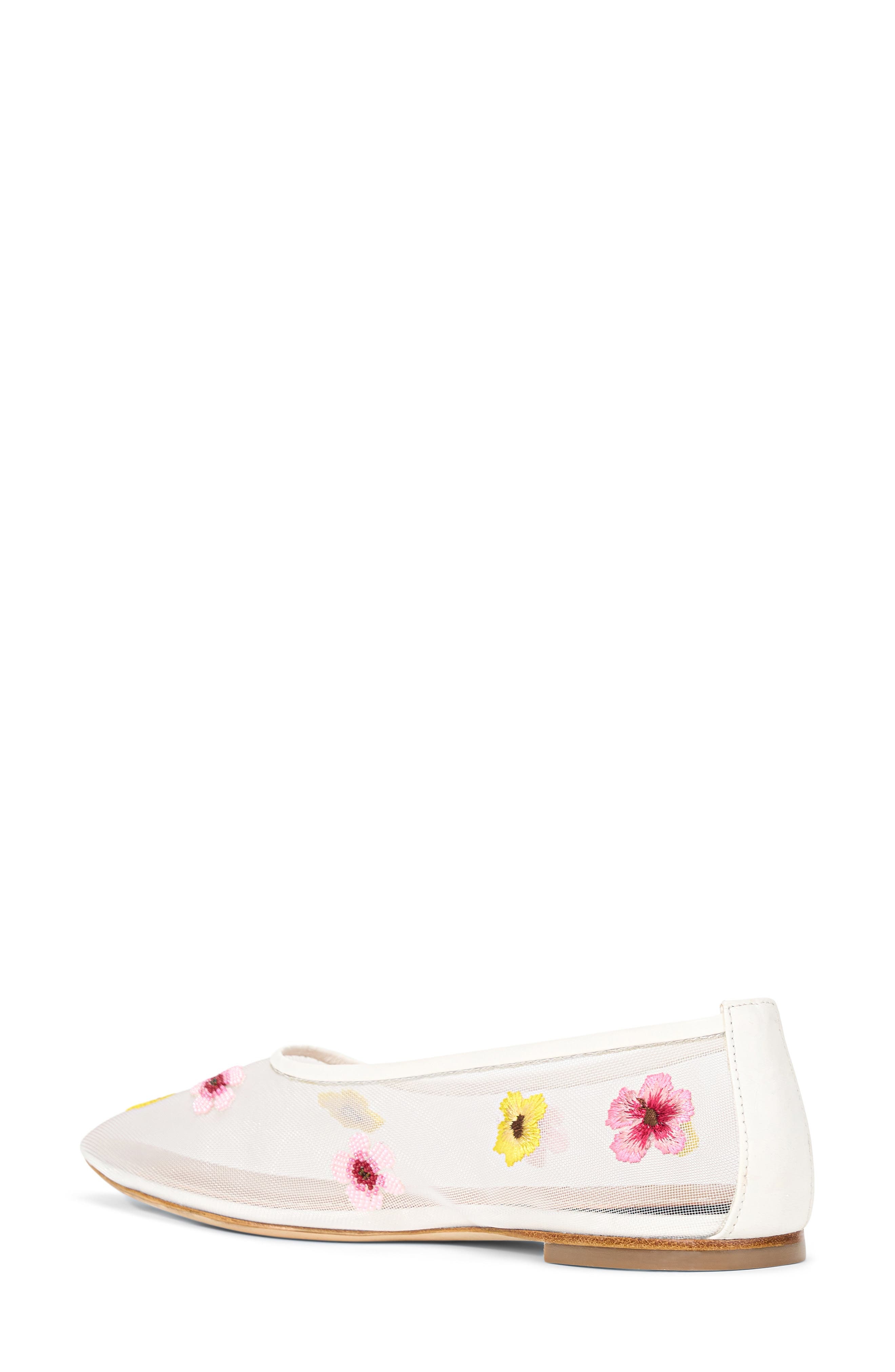 STAUD Alba Ballet Flat in Blossom Floral Mesh at Nordstrom - 1