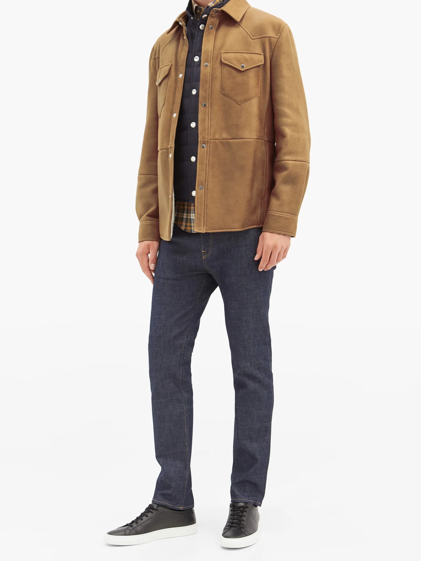 Western shearling overshirt - 2