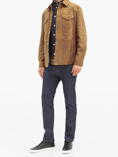 Brunello Cucinelli Western shearling overshirt outlook