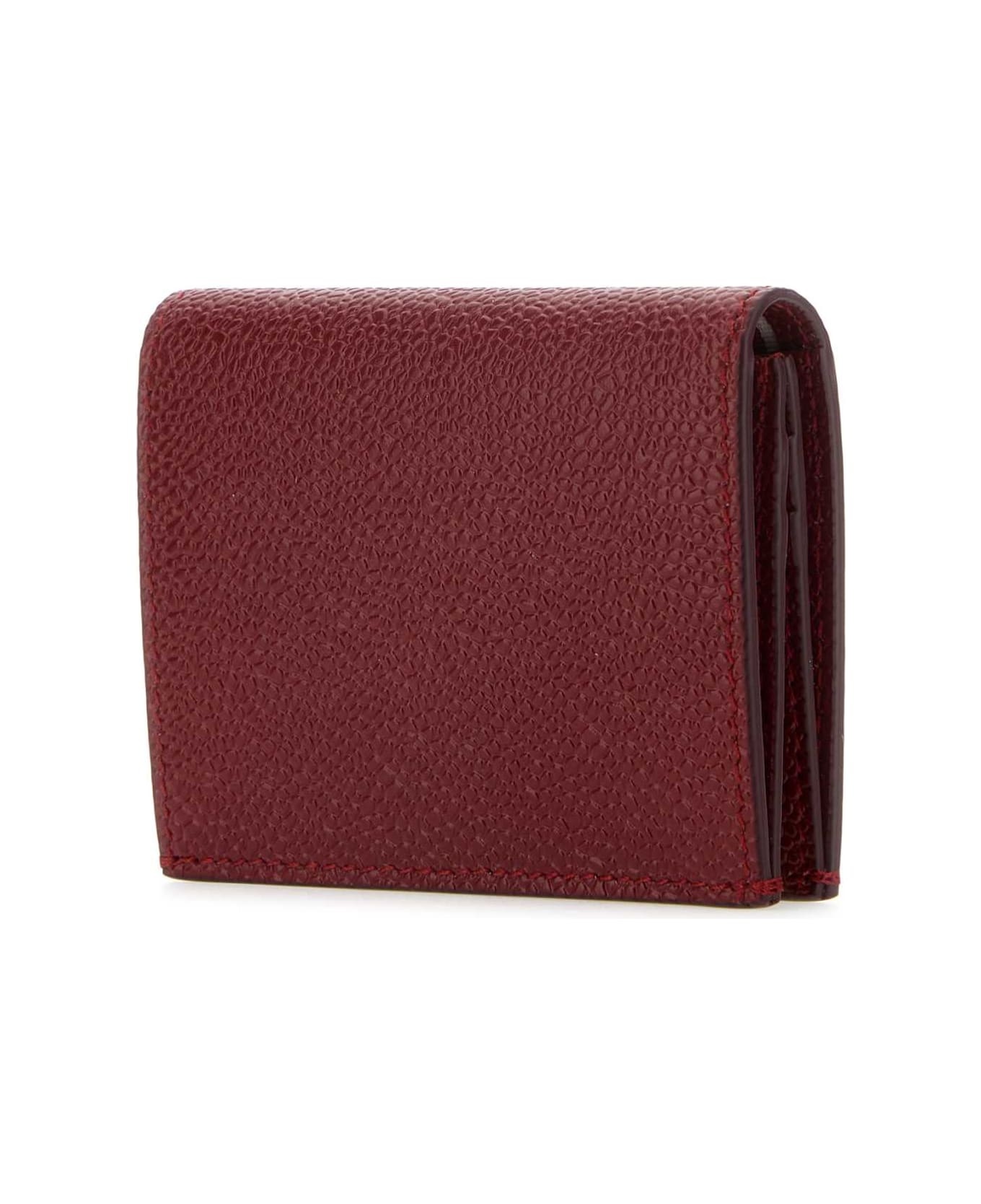 Tiziano Red Leather Card Holder - 2