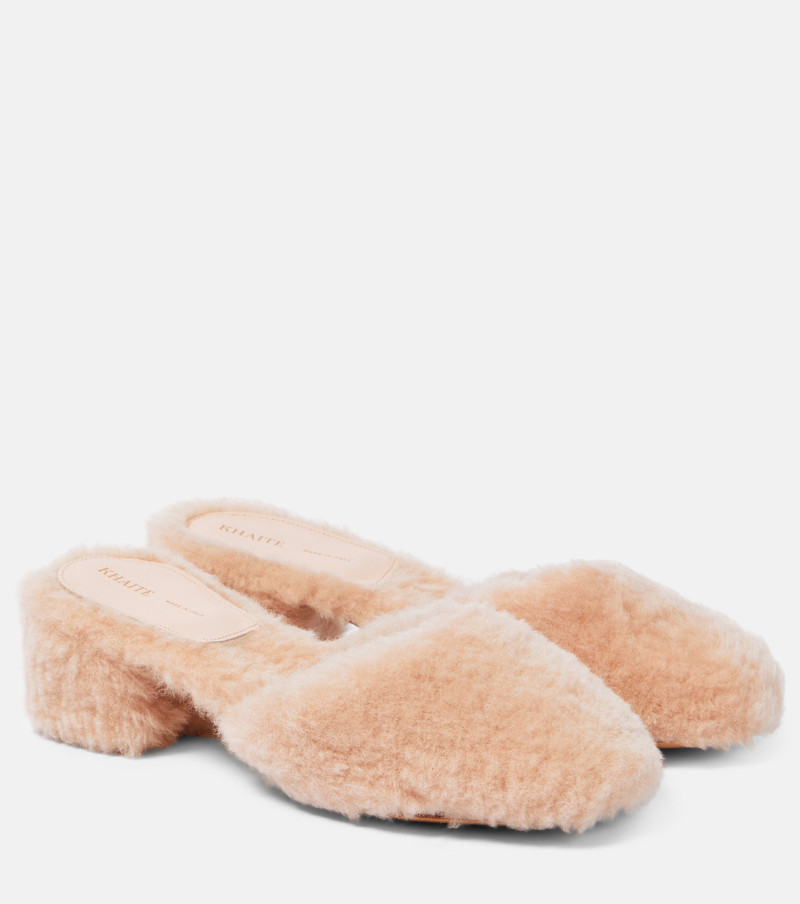 Clio shearling mules 1