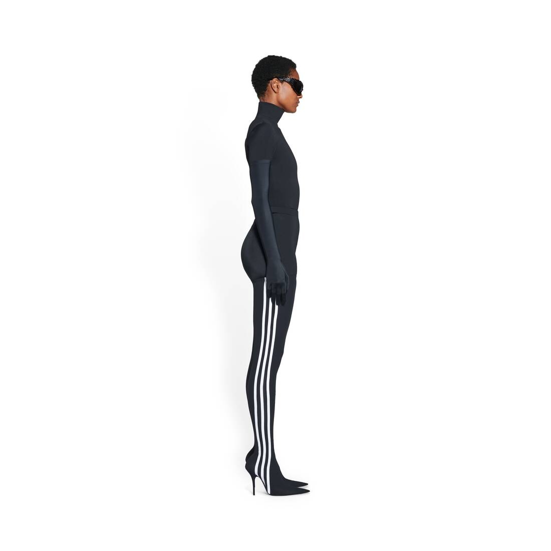 Women's Balenciaga / Adidas Knife 110mm Over-the-knee Boot in Black - 7