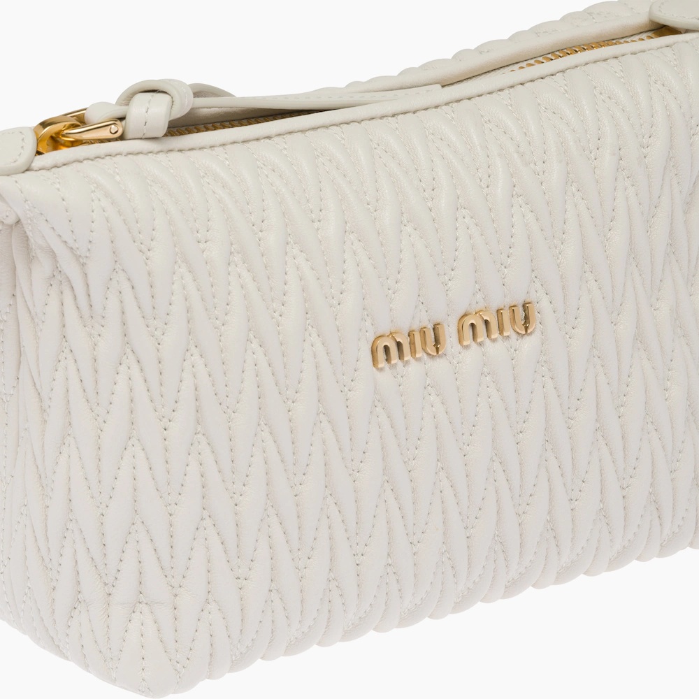 Miu Spirit matelassé leather mini bag - 5