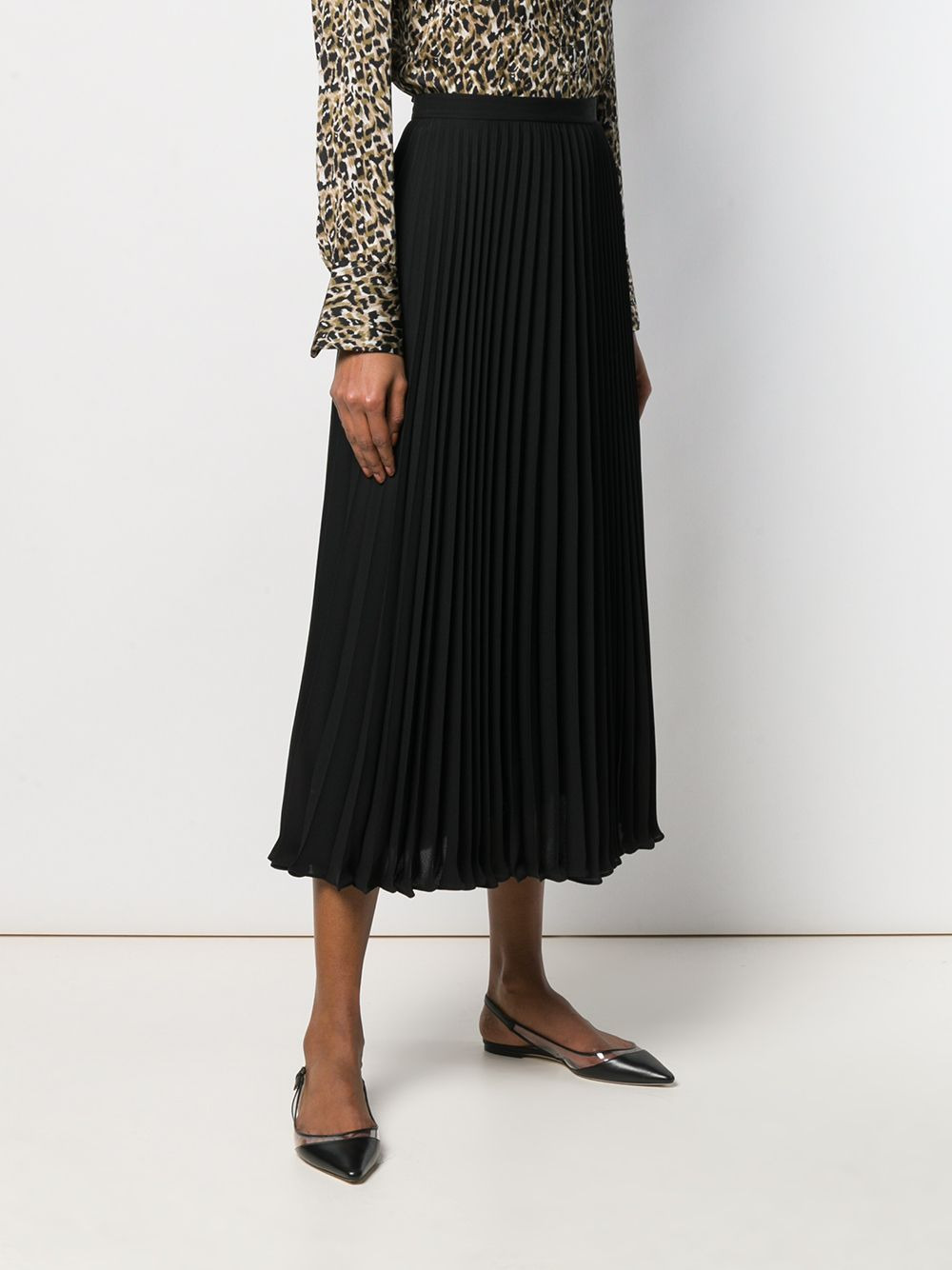 pleated midi skirt - 3