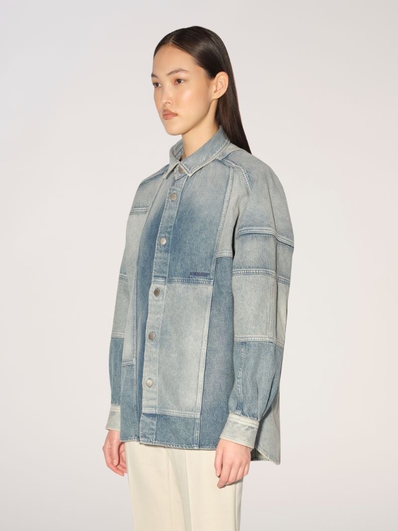 PATCHWORK DENIM SHIRT - 4