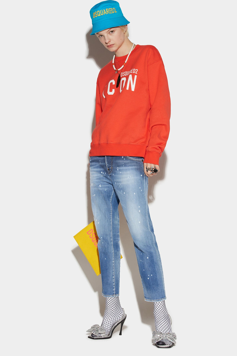 LIGHT CLEAN WASH COOL GIRL CROPPED JEANS 1