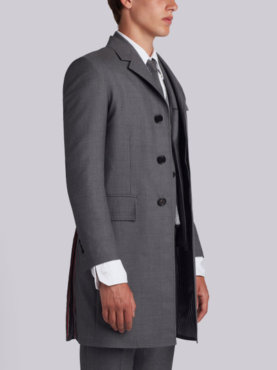 Thom Browne Super 120s Chesterfield overcoat outlook