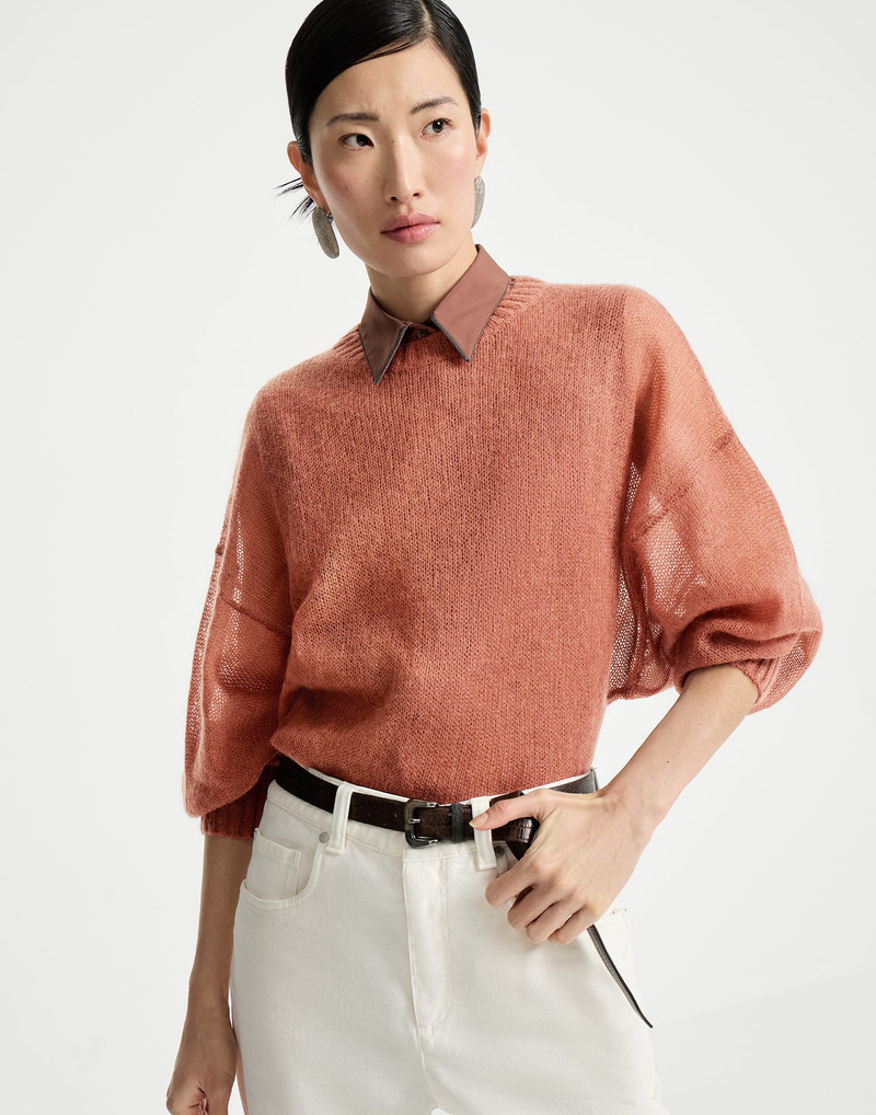 Mohair and wool sweater with monili 5