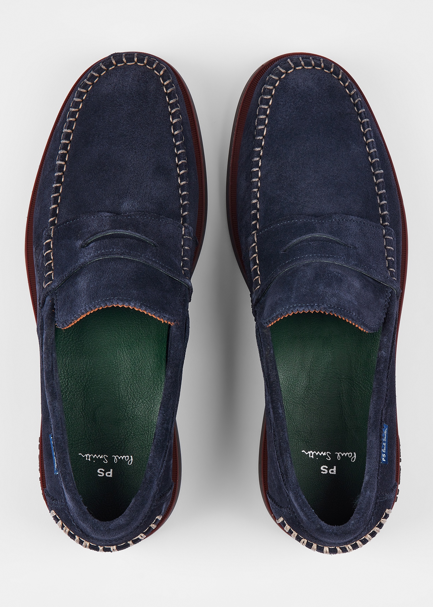 Navy Suede 'Tristain' Loafers - 5