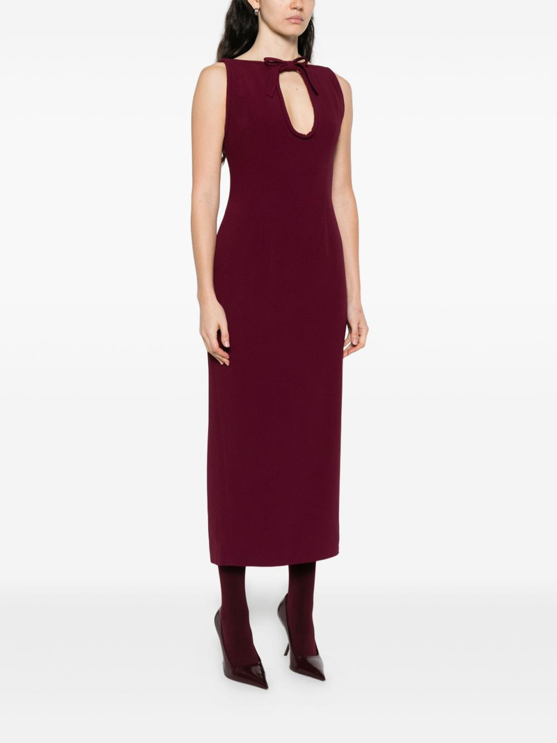 keyhole-neckline sleeveless mini dress 3