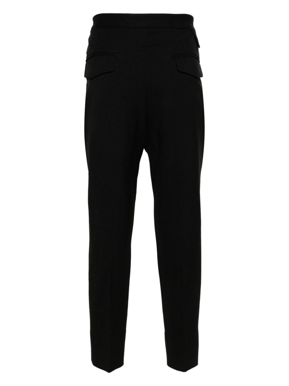 elasticated-waist cotton trousers - 2