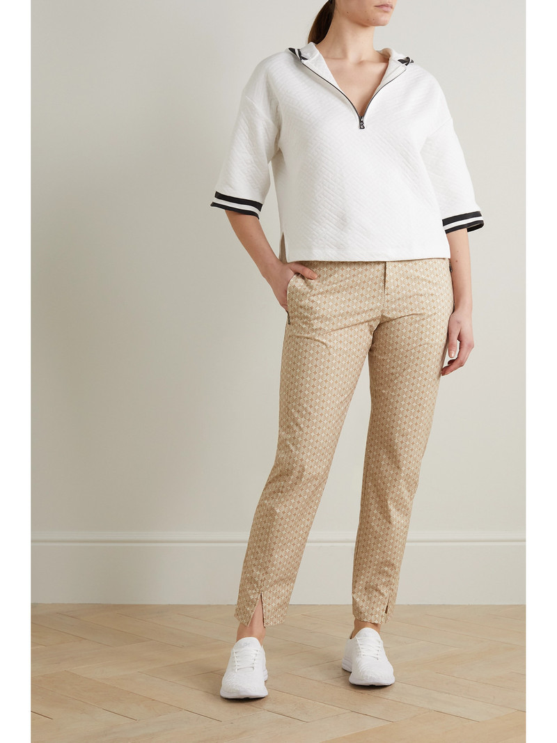 BOGNER Tesja Cropped Printed Shell Straight-leg Golf Pants outlook