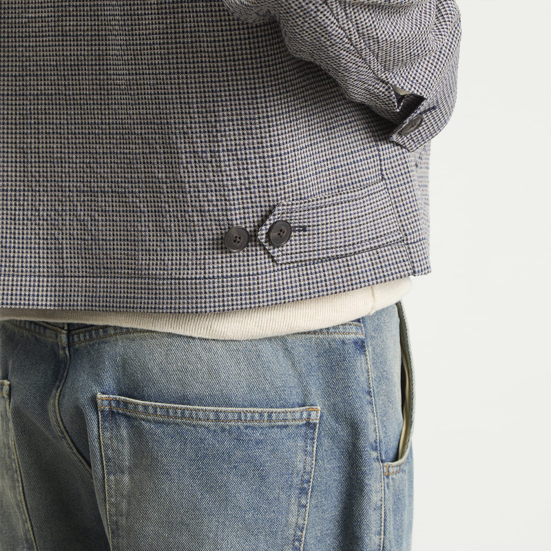 mfpen Mfpen Check Cropped Mail Jacket outlook