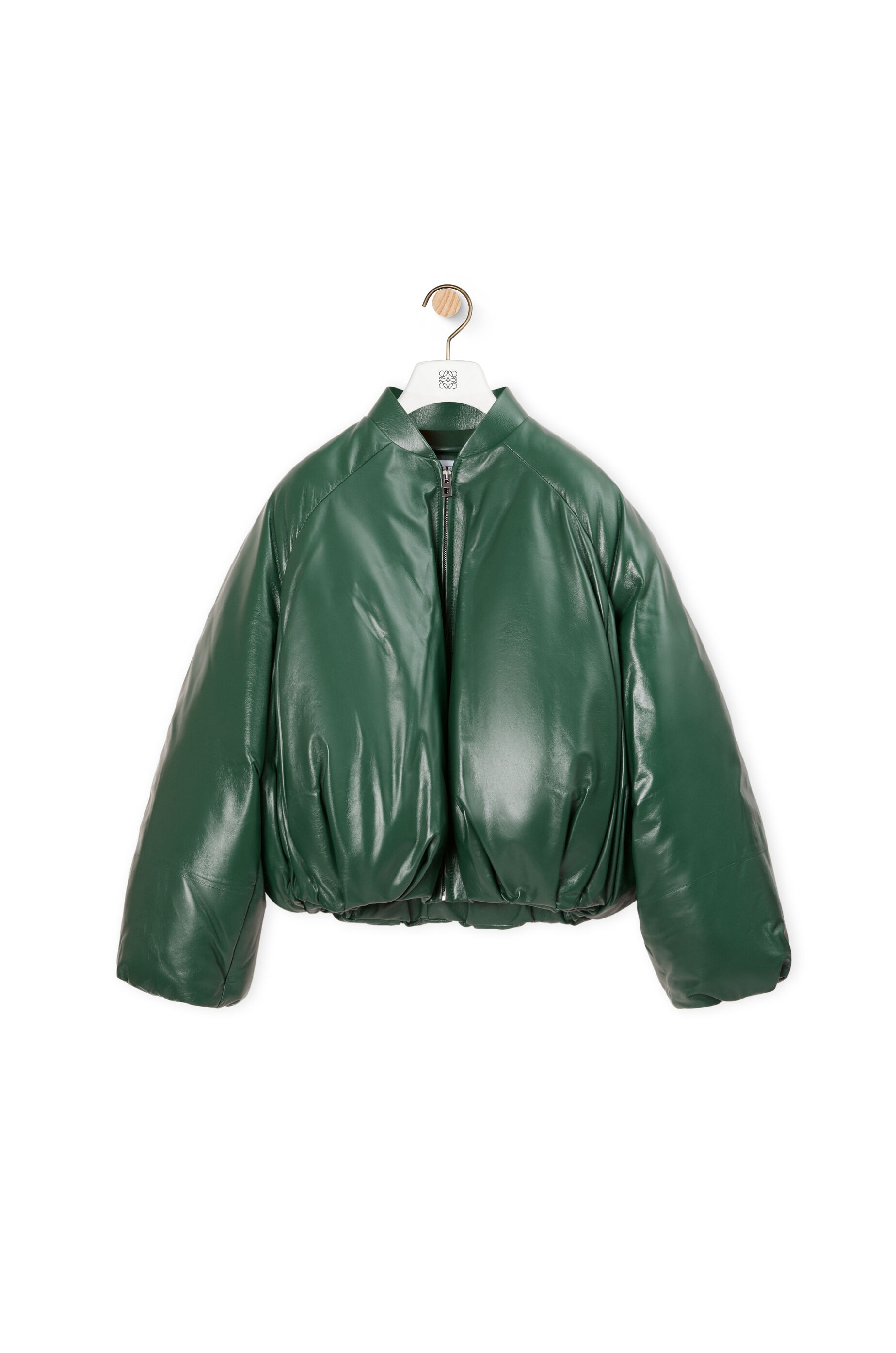Padded bomber jacket in nappa - 1