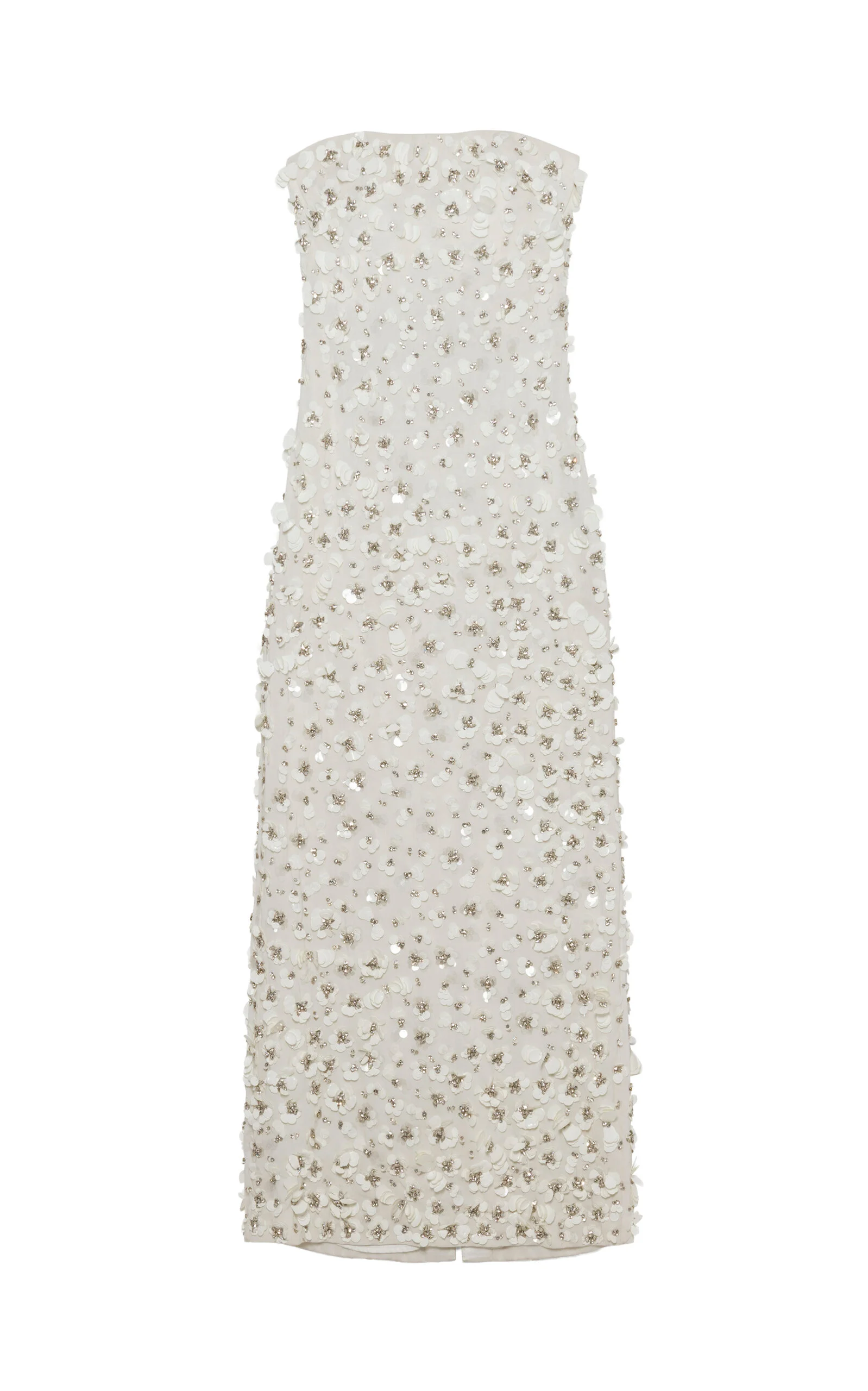 Serafina Strapless Embellished Gown - 1