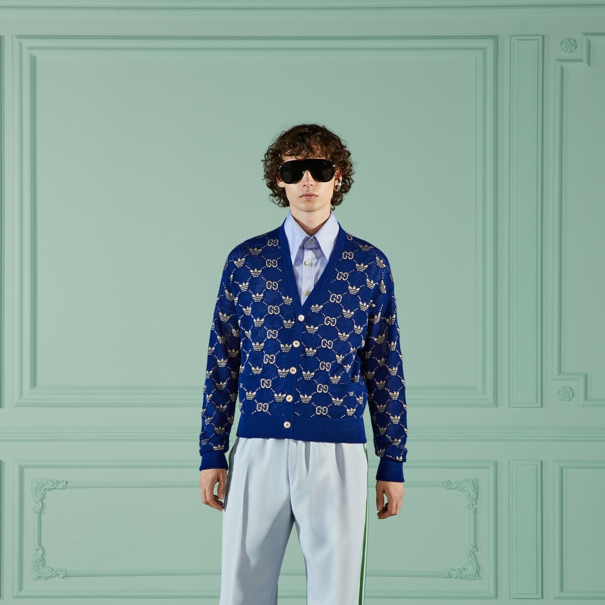 adidas x Gucci GG Trefoil cardigan - 5