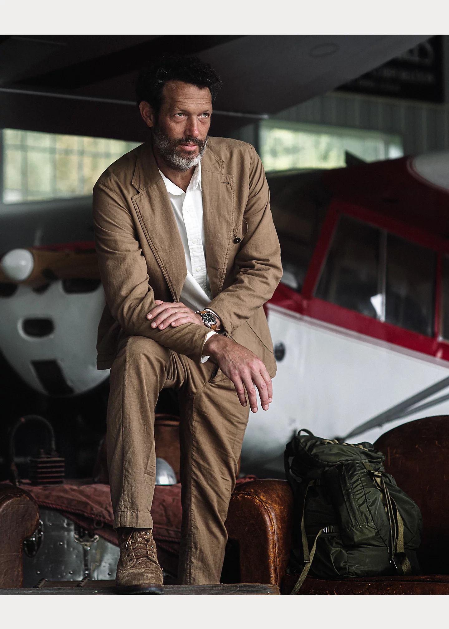 Pleated Cotton-Linen Pant - 8