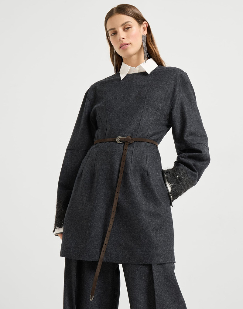 Suede slim western belt 3