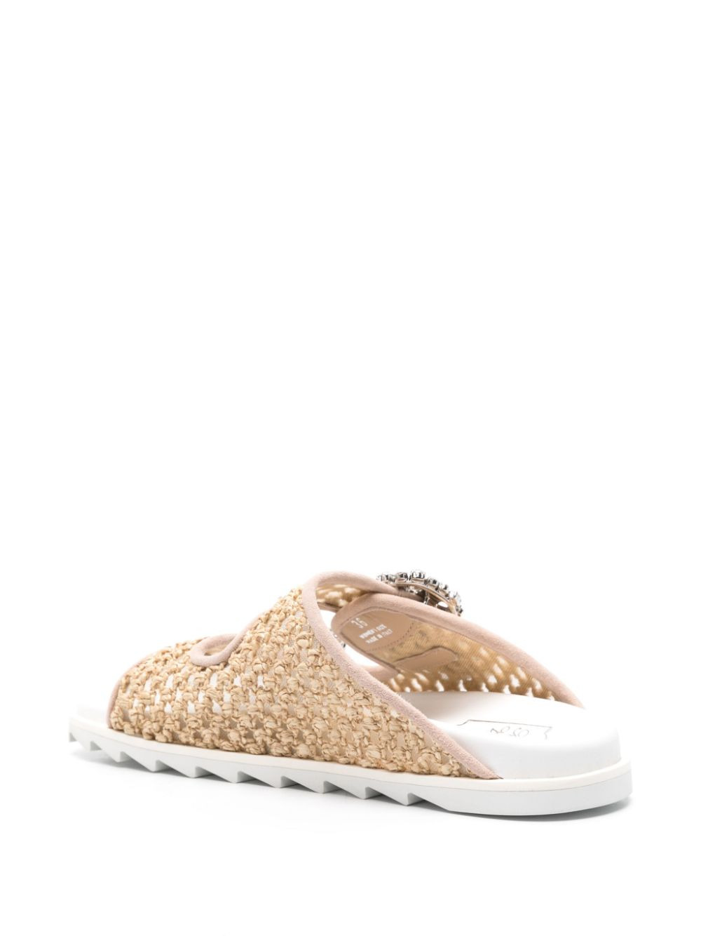 Roger Vivier Women Slidy Viv Raffia Sandals - 2