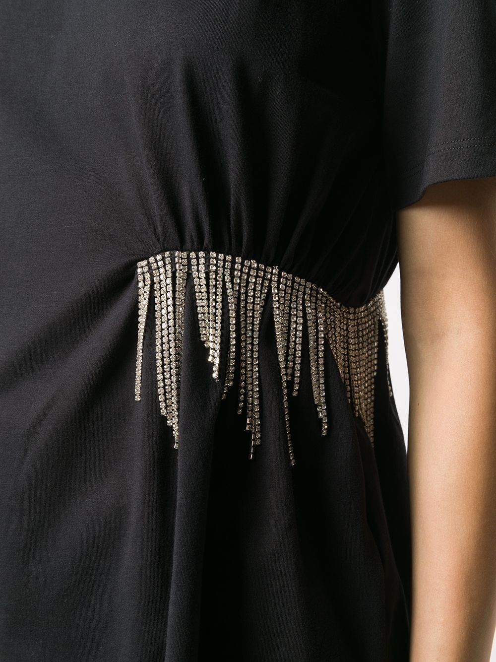 crystal fringe T-shirt - 5