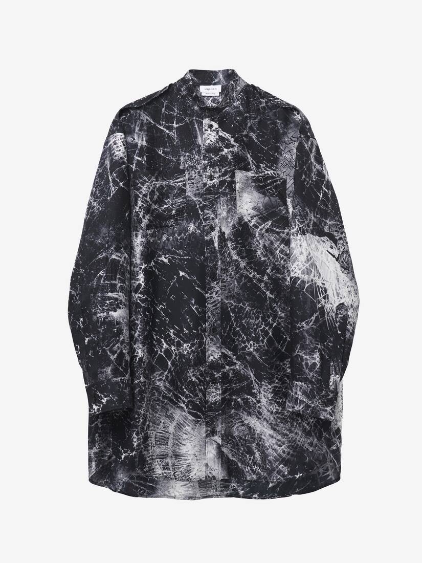 Smashed Screen Shirt Dress - 2