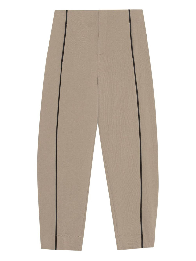 piped-detail trousers 1