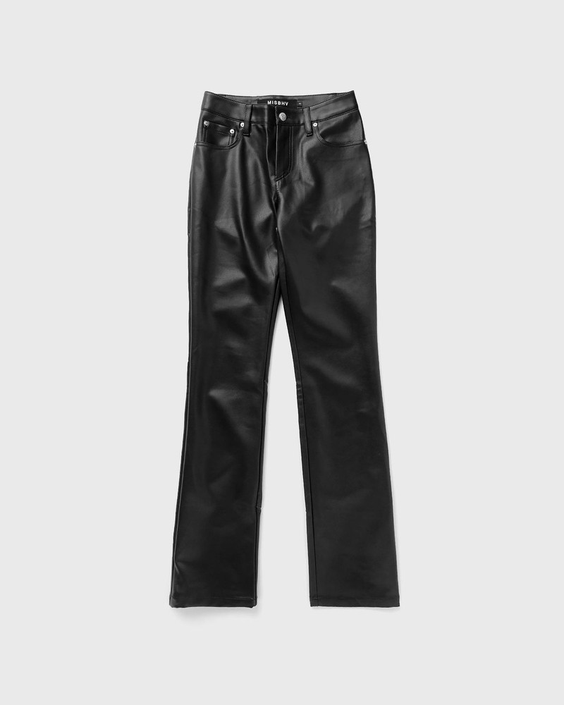 VEGAN LEATHER TROUSERS - 1