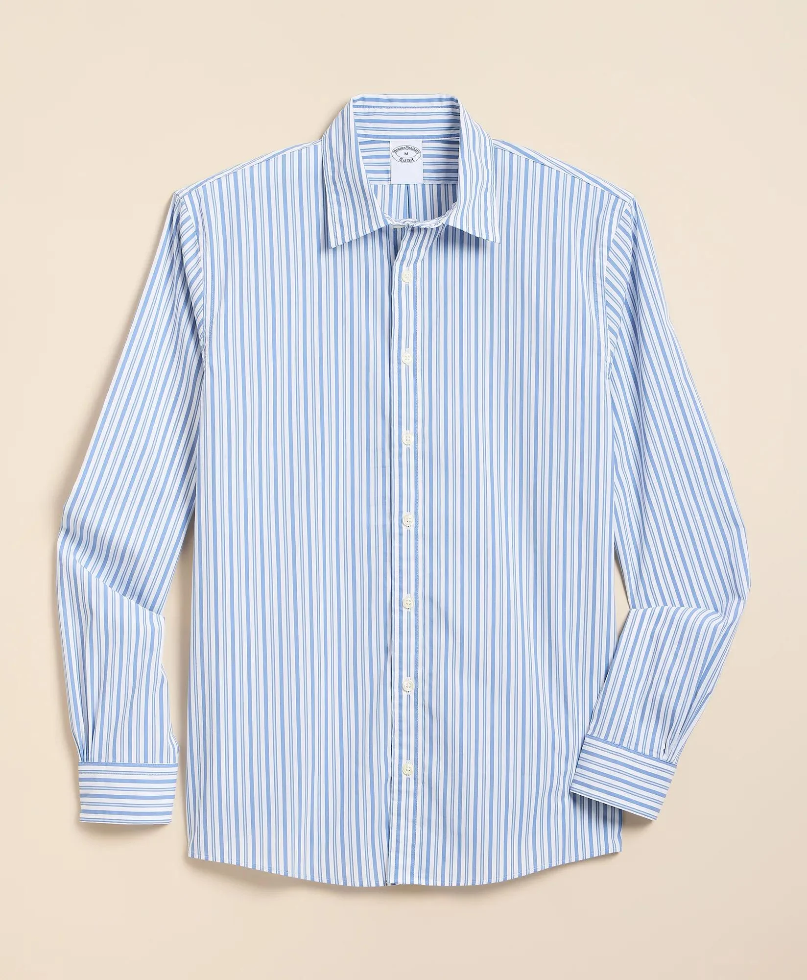 Performance Series Stretch Spread Collar, Striped Sport Shirt - 1