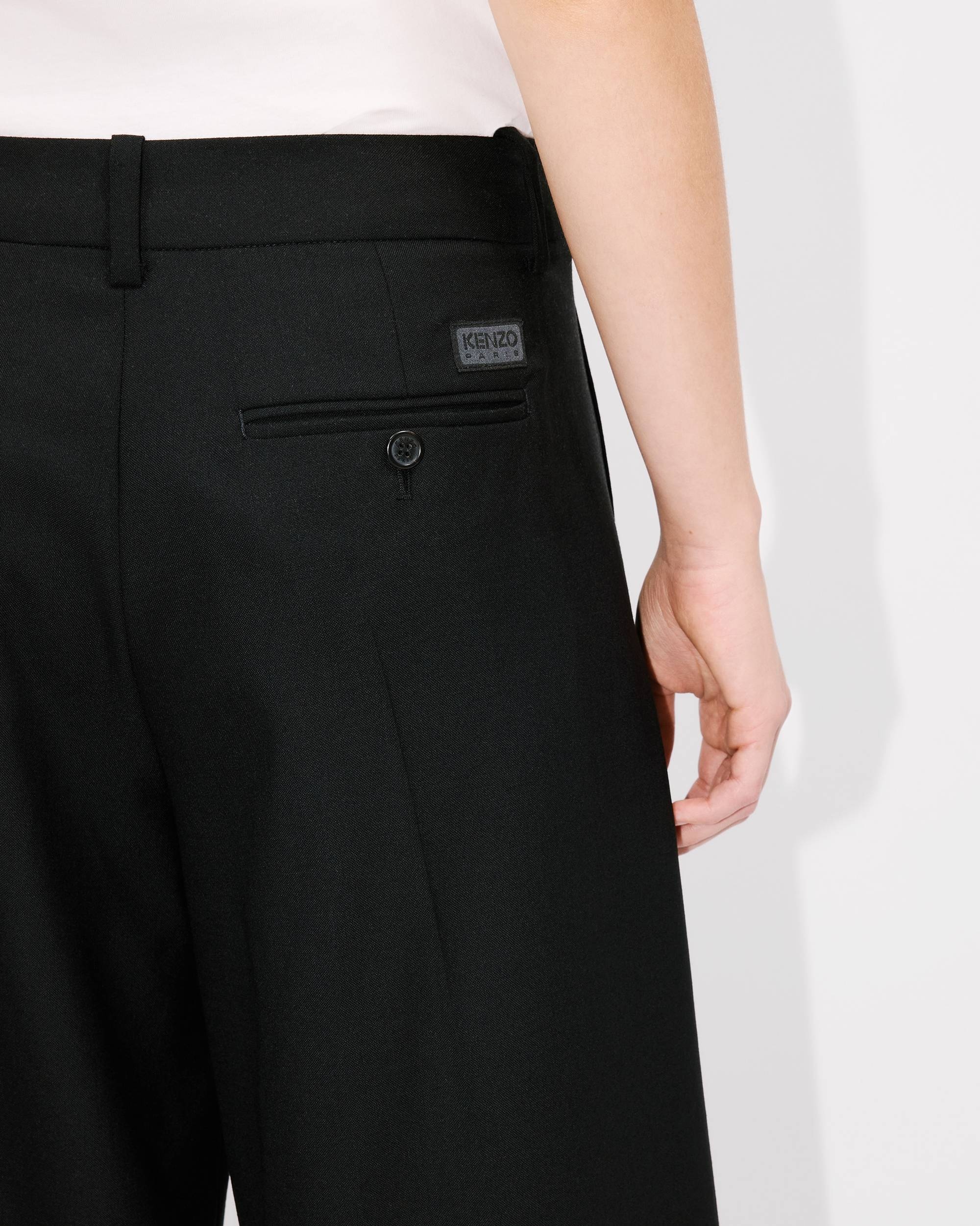 Wide leg pants in virgin wool - 6