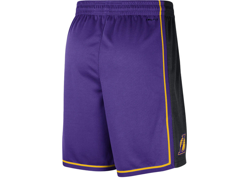 Jordan Jordan NBA Los Angeles Lakers Statement Edition Swingman Dri-FIT Shorts Purple/Yellow outlook