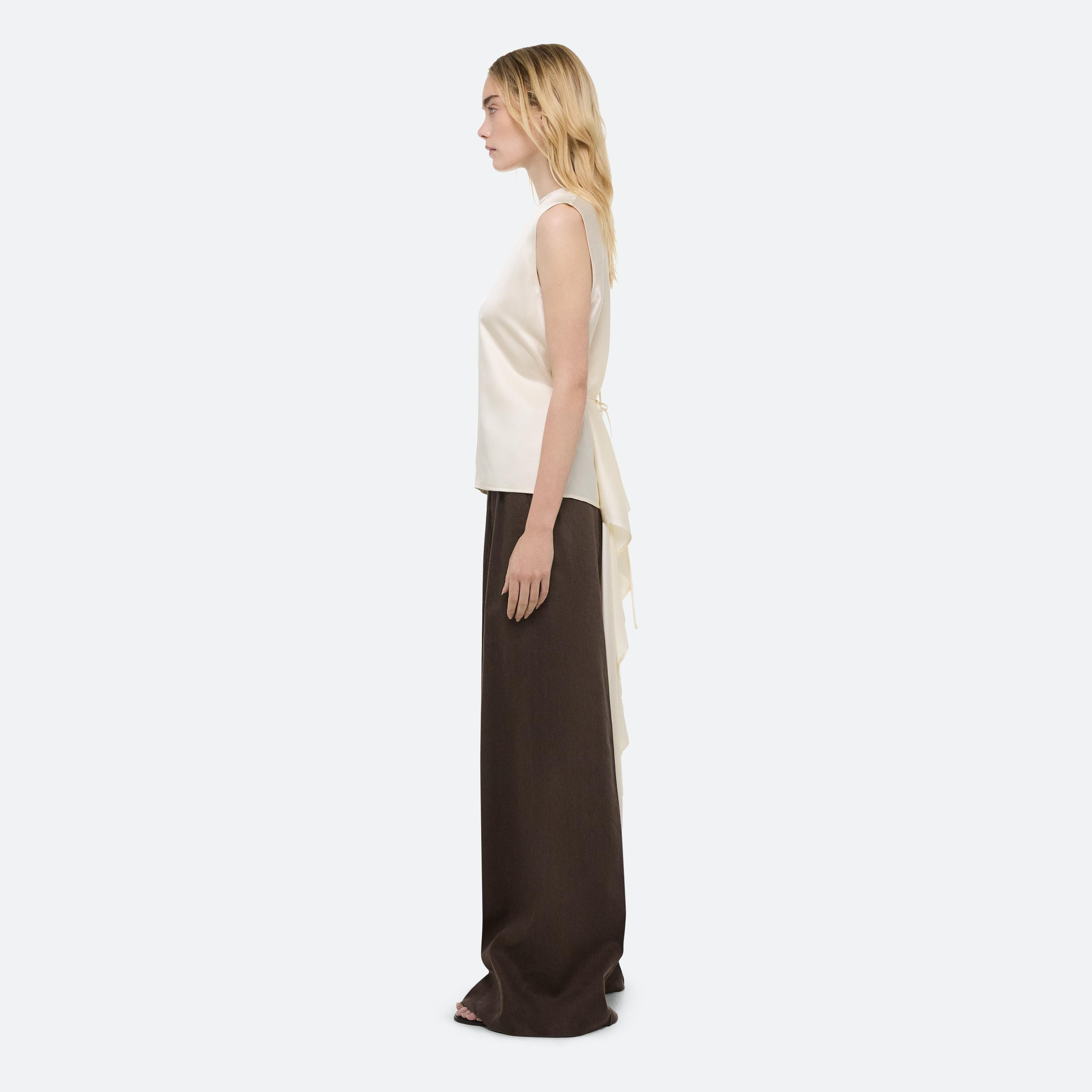 DRAPED SCARF TOP - 5