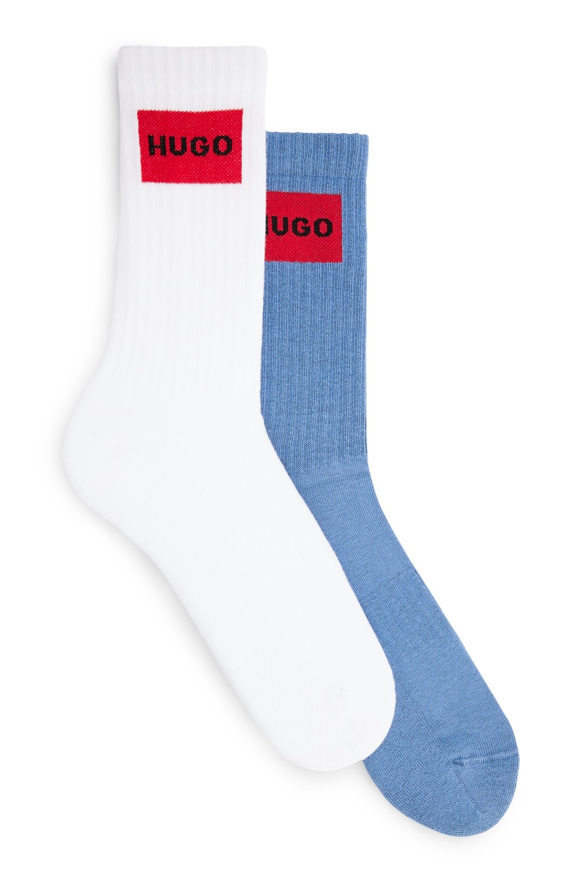 TWO-PACK OF QUARTER-LENGTH SOCKS WITH RED LOGOS - 1
