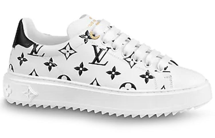 (WMNS) LOUIS VUITTON LV Time Out Sneakers Black/White 1A87NF - 2