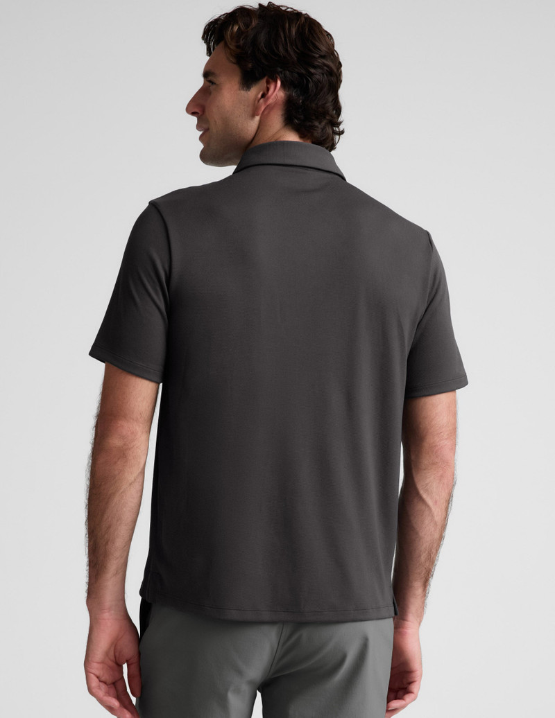 BEYOND YOGA All In Active Men's Polo outlook