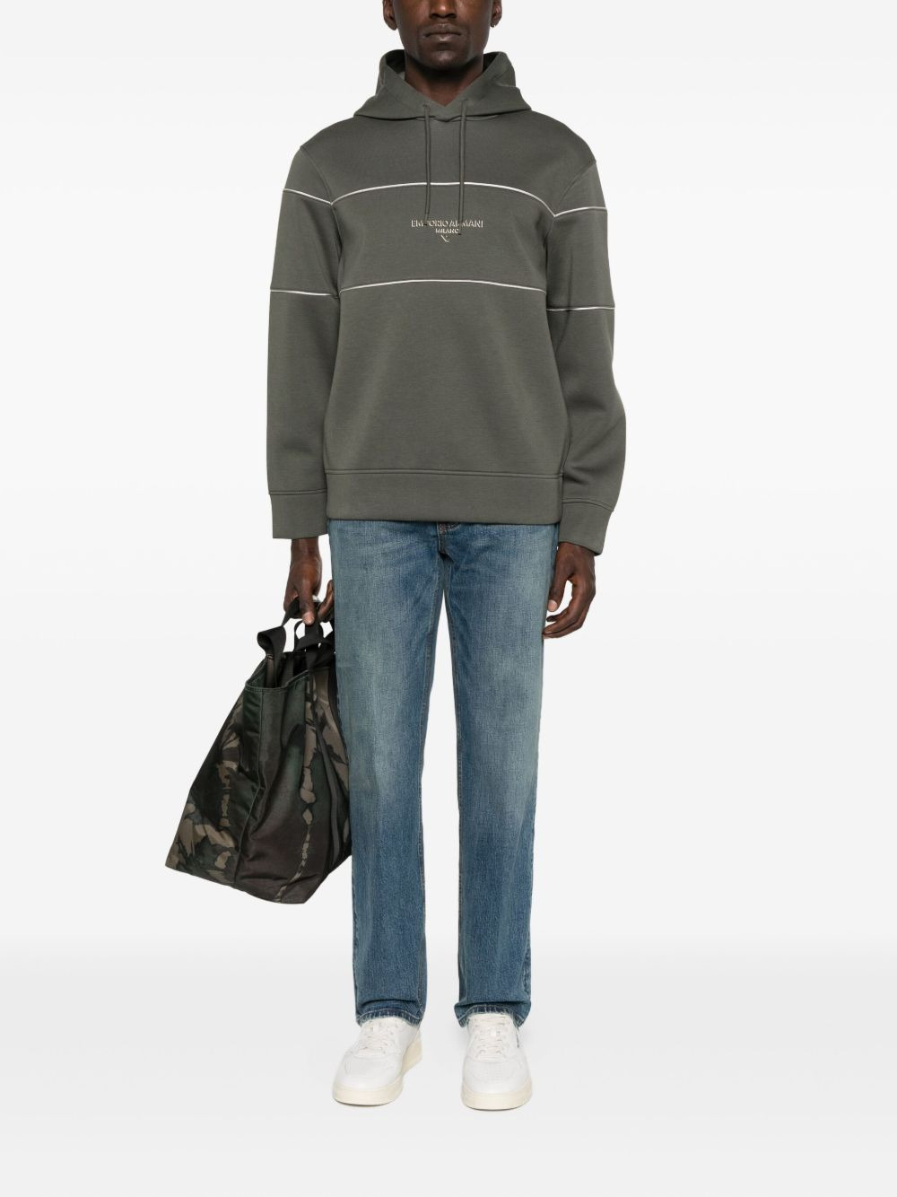 cotton-ble3nd denim jeans - 2