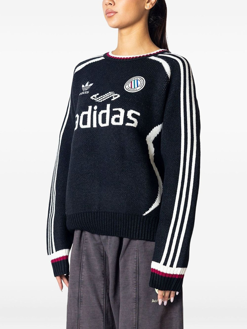 adidas three-stripe logo sweater outlook