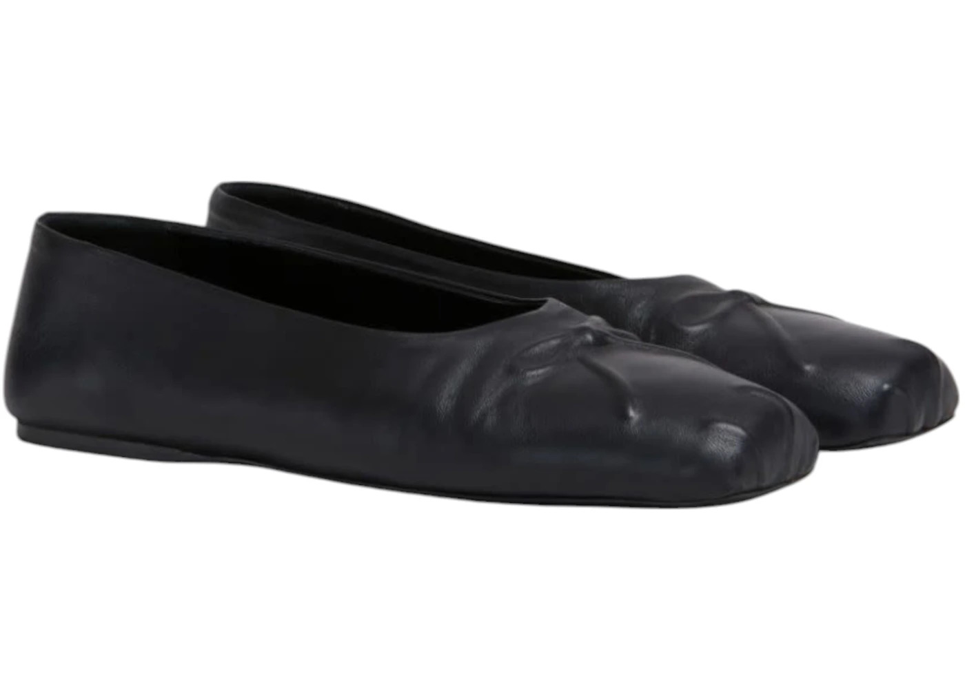 Marni Nappa Leather Seamless Little Bow Ballet Black (Women's) - 2