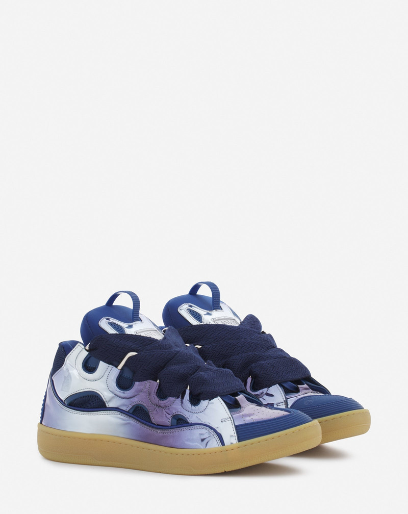 Lanvin CURB SNEAKERS IN METALLIC LEATHER outlook