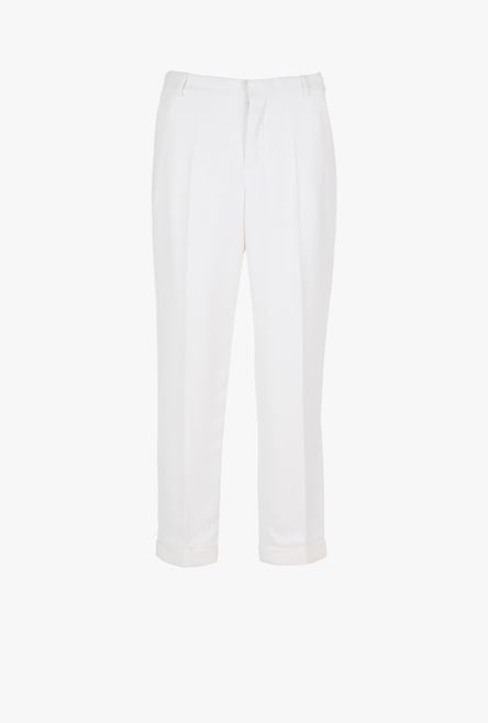 White crepe pants - 1