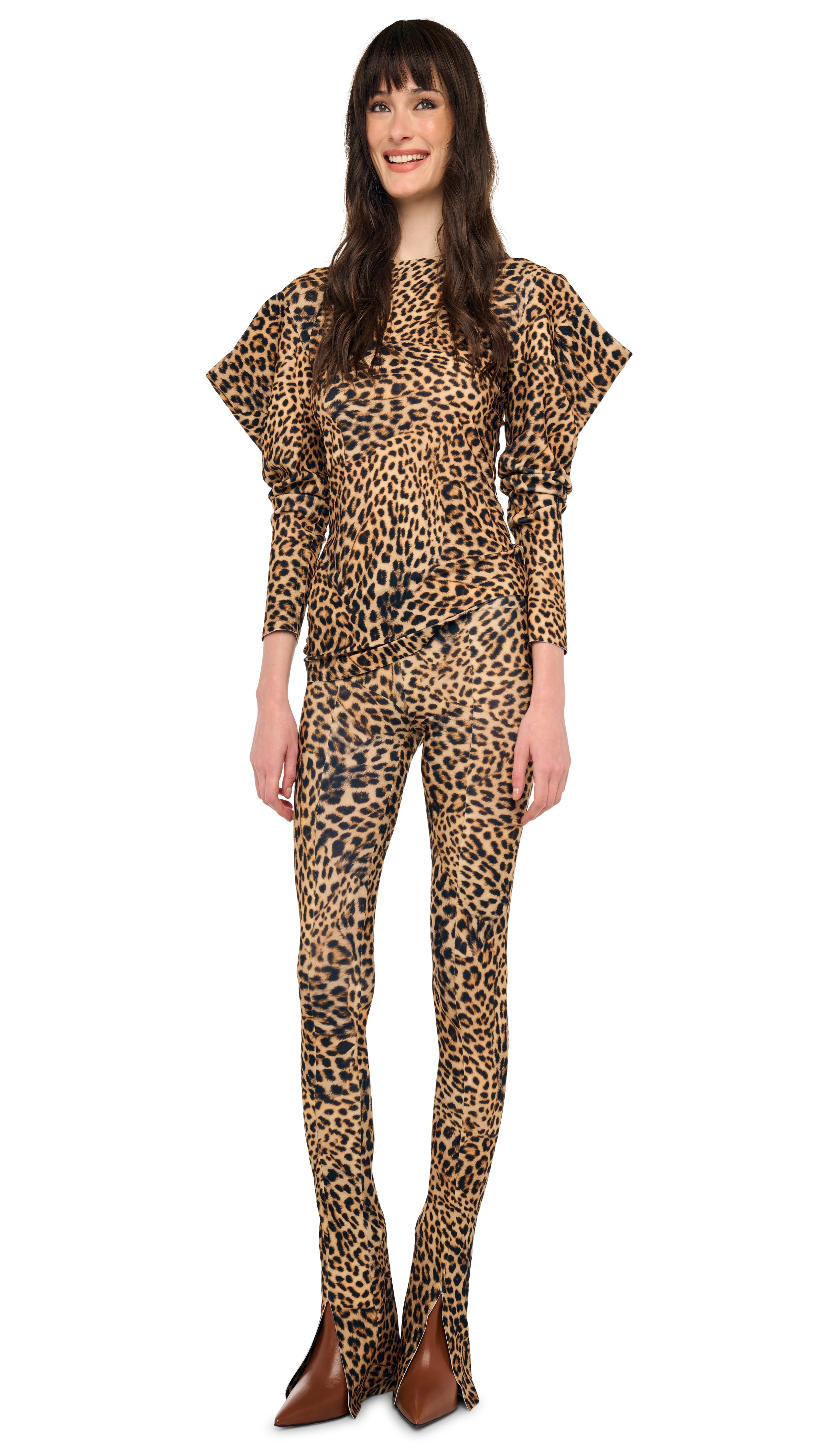 WING SLEEVE SIDE DRAPE TOP - 1