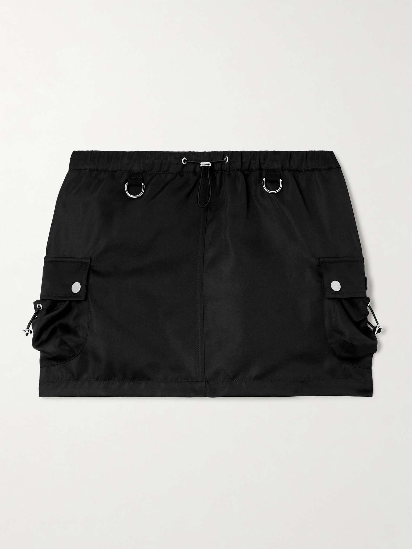 Appliquéd shell mini skirt - 1
